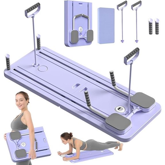 JANUA Pilates Reformer Board 5-in-1 Home Workout Set