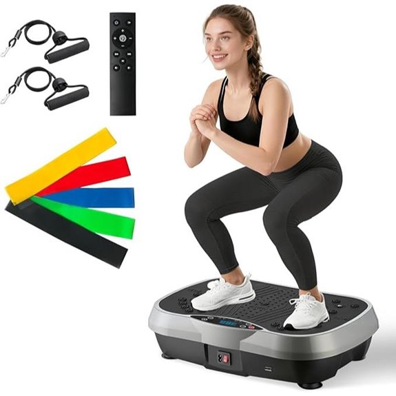 ALSO GO Vibration Plate Exercise Machine with Bands