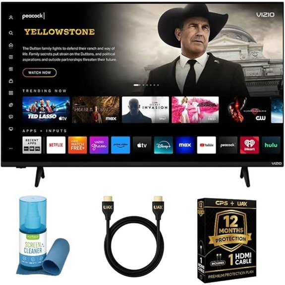 VIZIO 43-Inch Quantum 4K QLED Smart TV Bundle