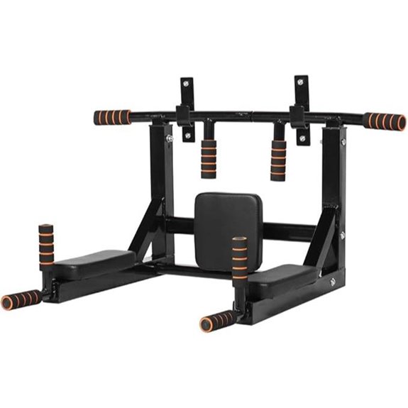 NEWAN Wall-Mounted Pull Up Bar Power Tower