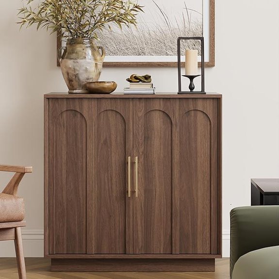 Mid-Century Modern Walnut Storage Sideboard