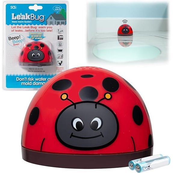 Water Leak Sensor with Alarm (1 Pack)