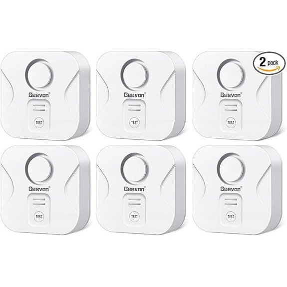 Geevon 2 Pack Water Leak Detectors with Alarm