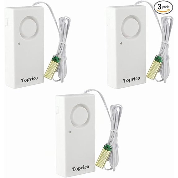 Topvico Water Leak Sensor Flood Alarm (3 Pack)