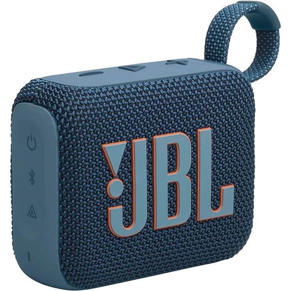 JBL Go 4 Waterproof Bluetooth Speaker (Blue)
