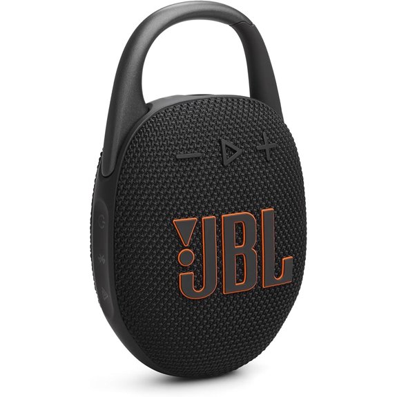 JBL Clip 5 Waterproof Bluetooth Speaker (Black)