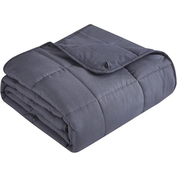 Topcee 20 lbs Weighted Queen Blanket with Glass Beads