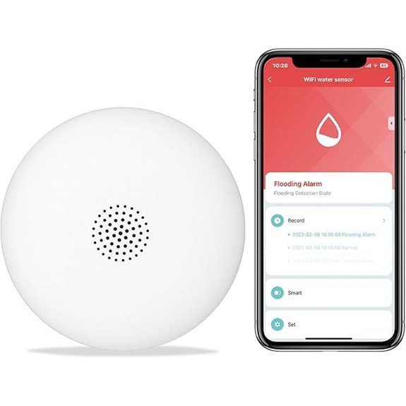 HEIMAN WiFi Water Leak Detector with Alerts
