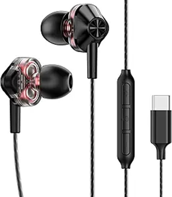 USB-C Wired in-Ear Earbuds with Mic