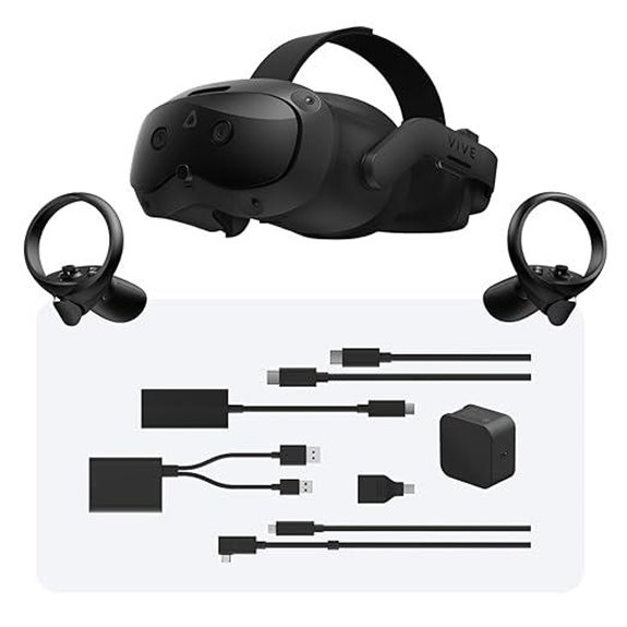 HTC Vive Focus Vision Wired XR Headset Bundle