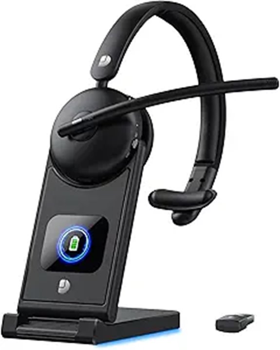 Wireless Headset with Mic for Work and PC
