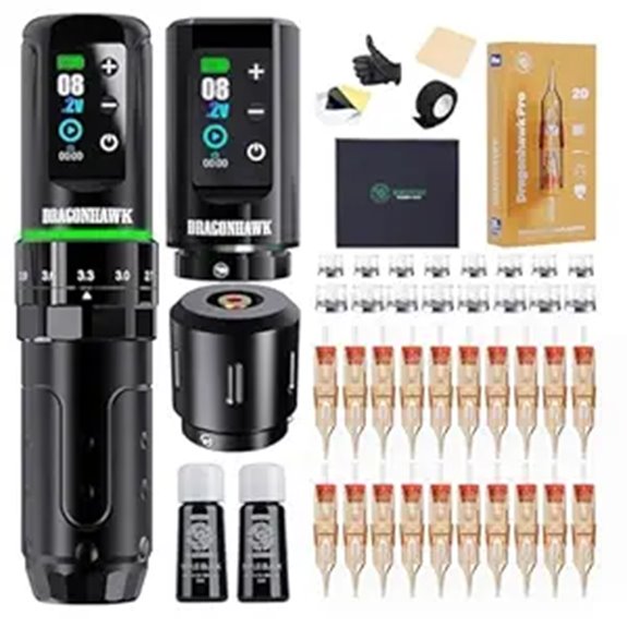 Dragonhawk L3 Cordless Tattoo Kit with Batteries