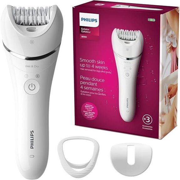 Philips Series 8000 Women's Epilator with Accessories