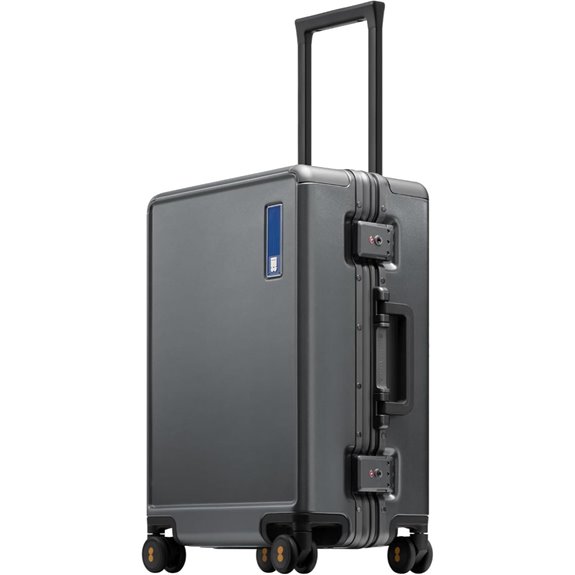 LEVEL8 Zipperless 20-Inch Carry-On Luggage with Spinner