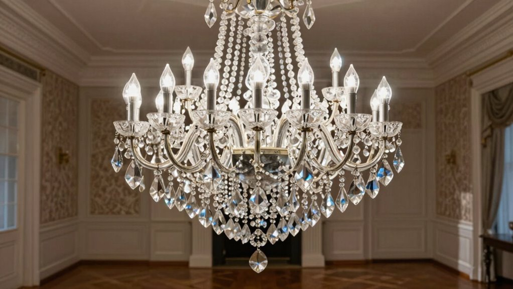 adjust chandelier height and placement