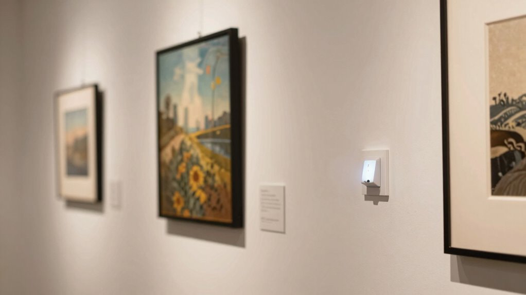 adjust lighting for artwork