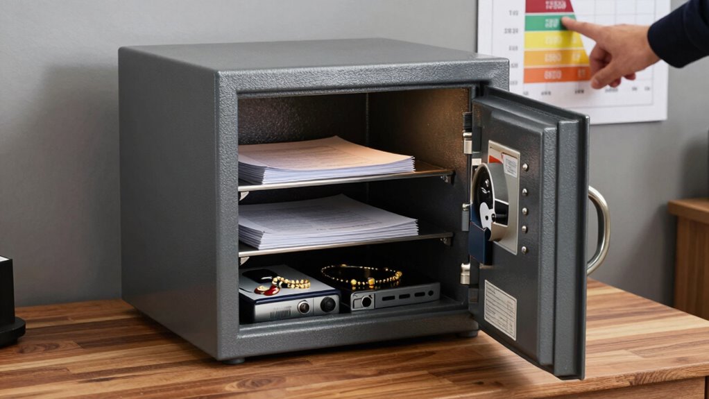 choose appropriate fire resistant safe