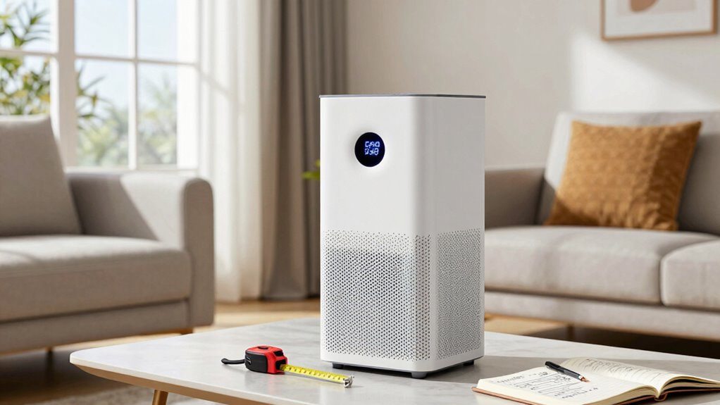 choose correctly sized air purifier