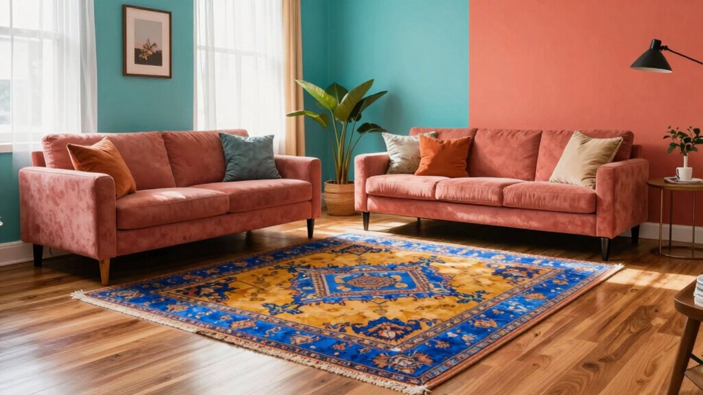choose subtle textured rugs