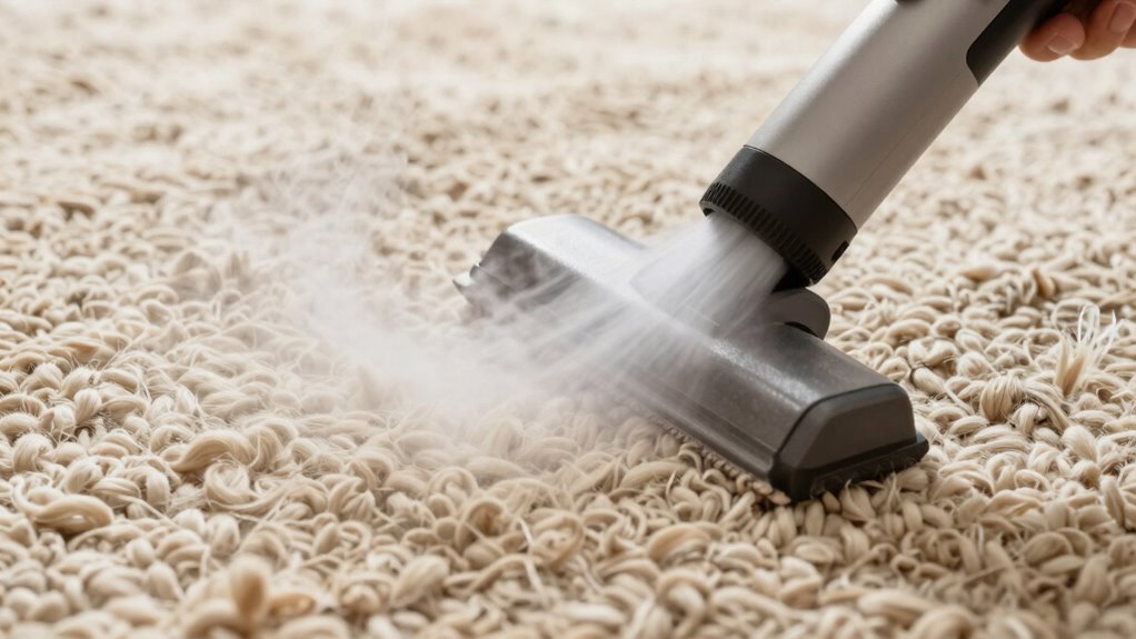 deep cleaning with vapor