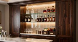 elegant hotel inspired home bar