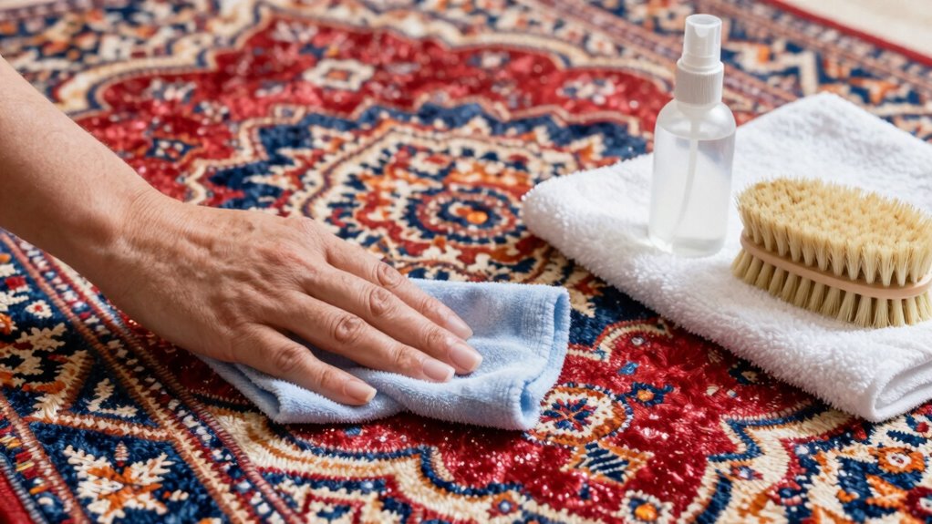 gentle silk rug cleaning