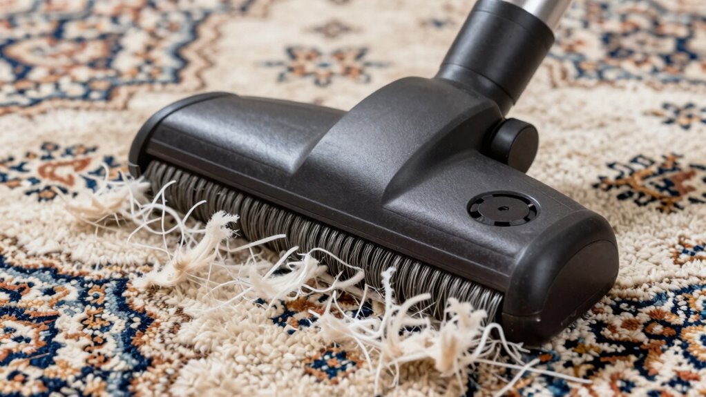 gentle vacuuming protects rugs
