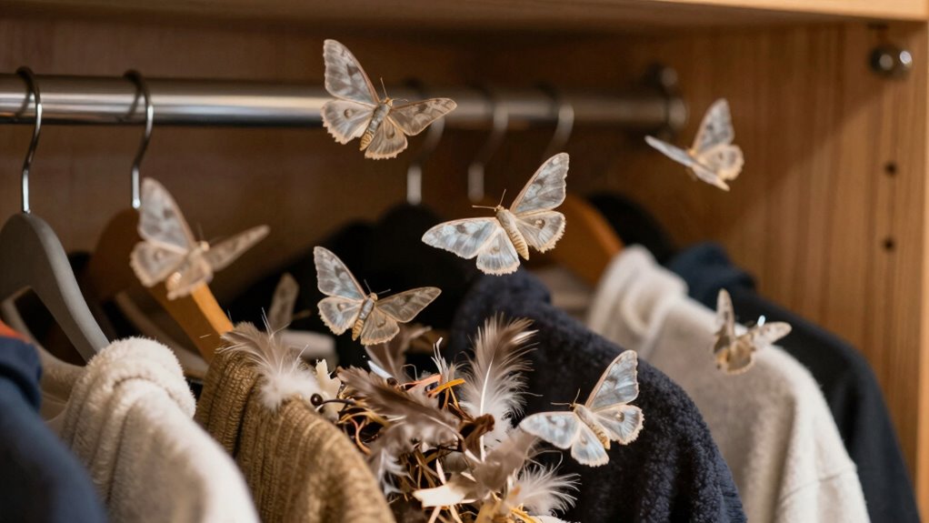 household items attracting moths