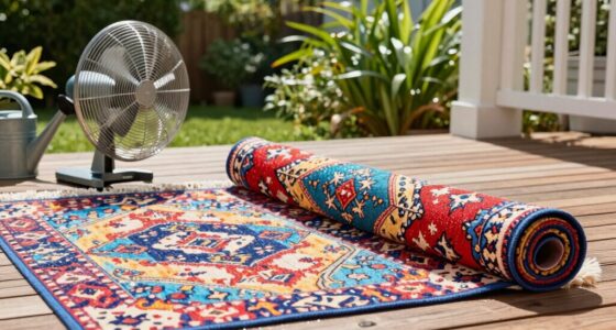 humid climate rug drying