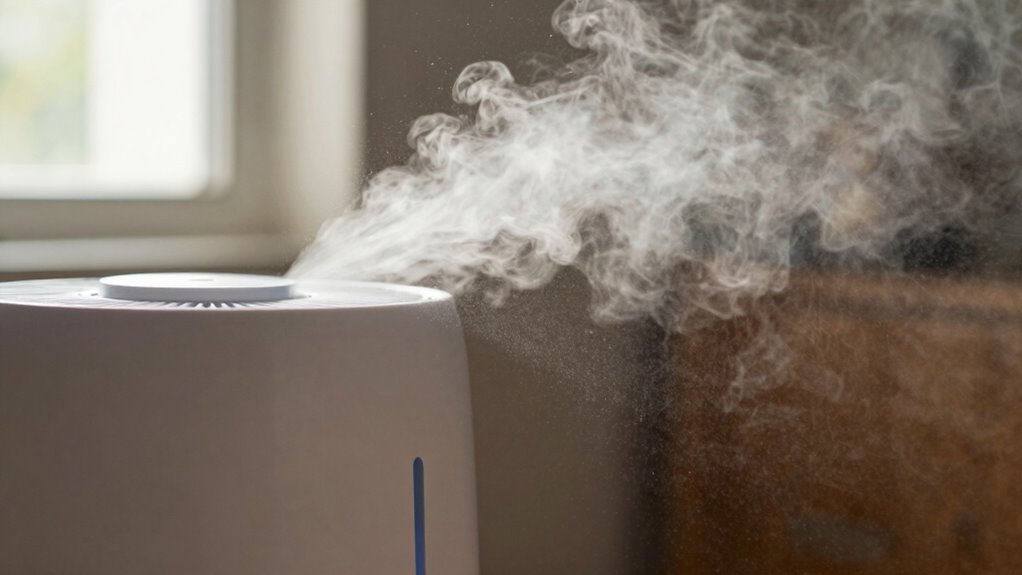 humidifier filters trap dust