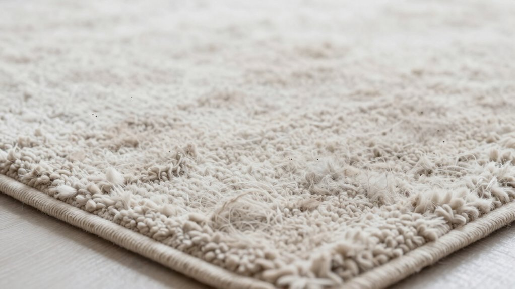 identify wool rug damage