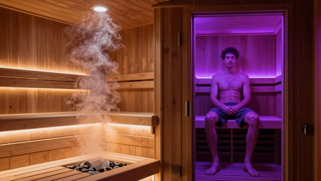 infrared heats skin directly