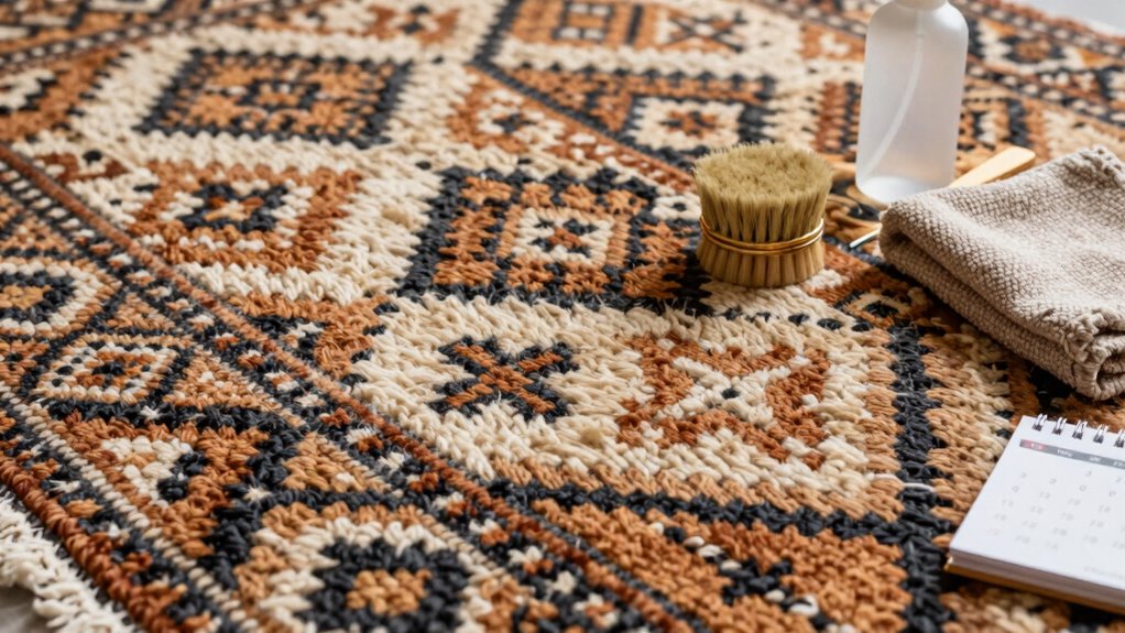 maintain wool rug routine
