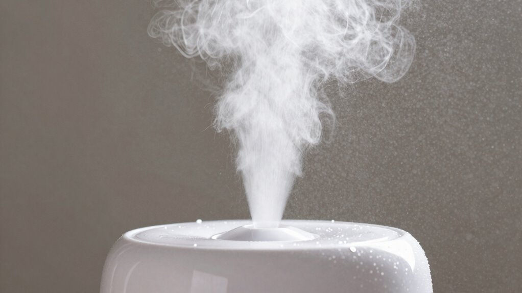 mineral residue from vibrations