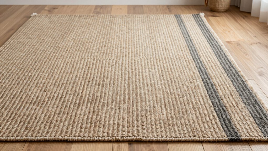 minimalist textured rug design