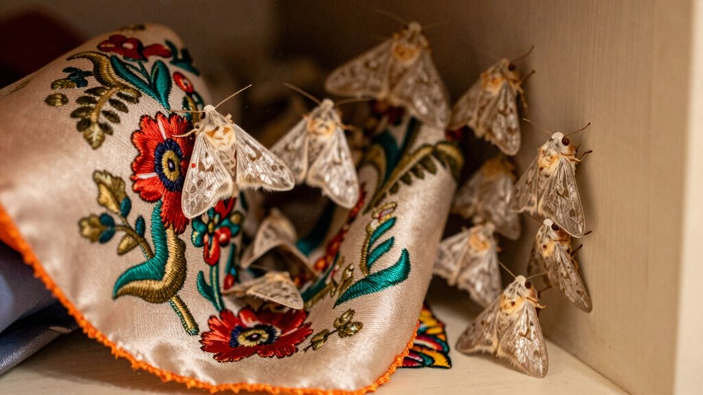 moths prefer non wool clothing