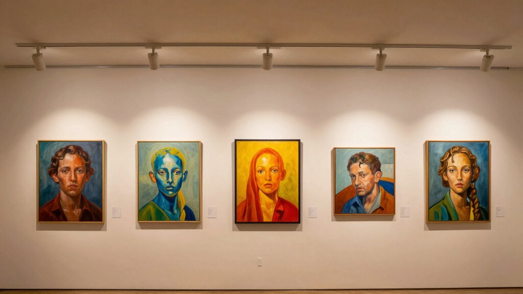 optimal lighting for art