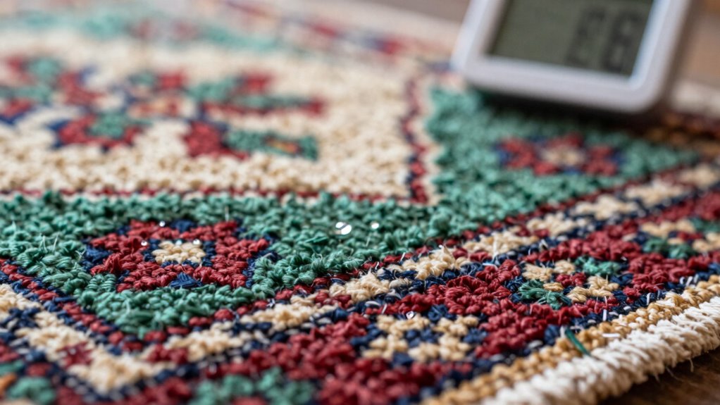 optimal rug humidity range