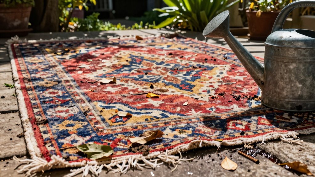 prevent dirt damage outdoors