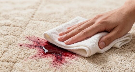 proper blotting stain removal