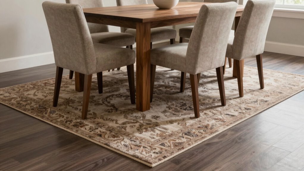 proper rug size selection