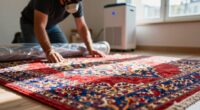 protect rugs during renovations