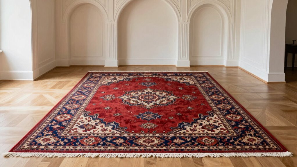 rug borders reflect cultural symbolism