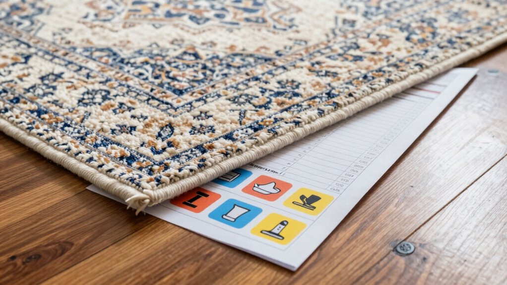 rug pad safety checklist