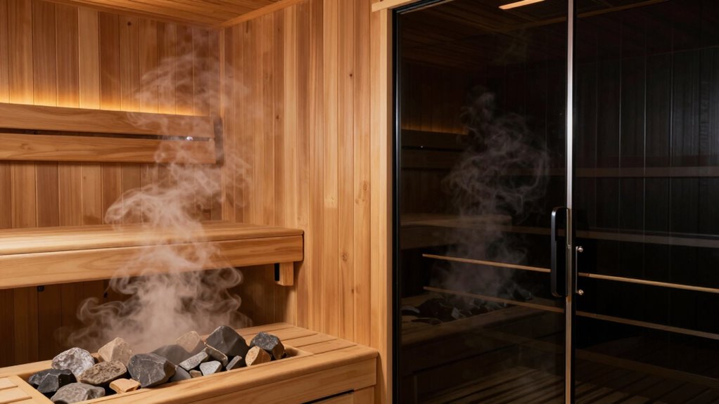 sauna temperature and humidity