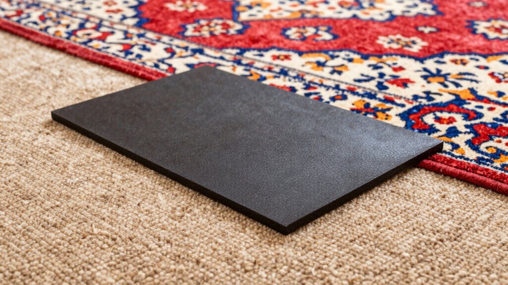 secure rug pad installation