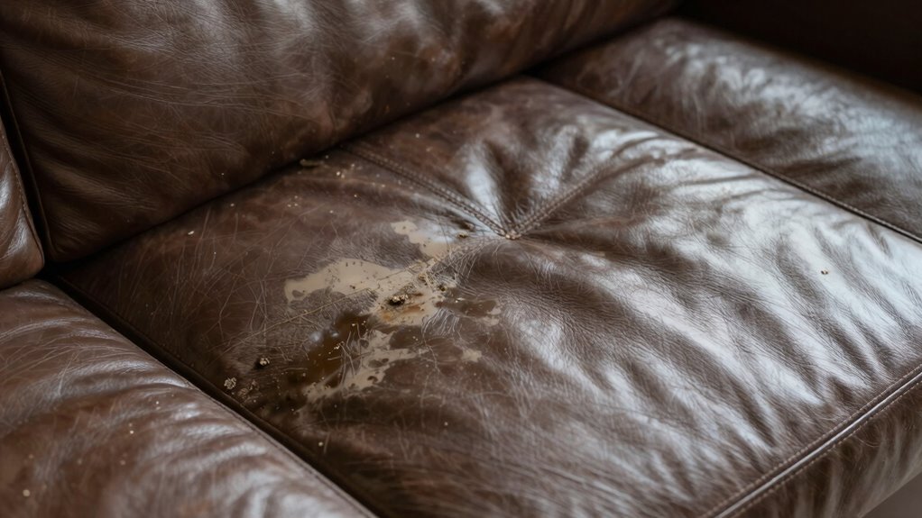 signs of leather deterioration