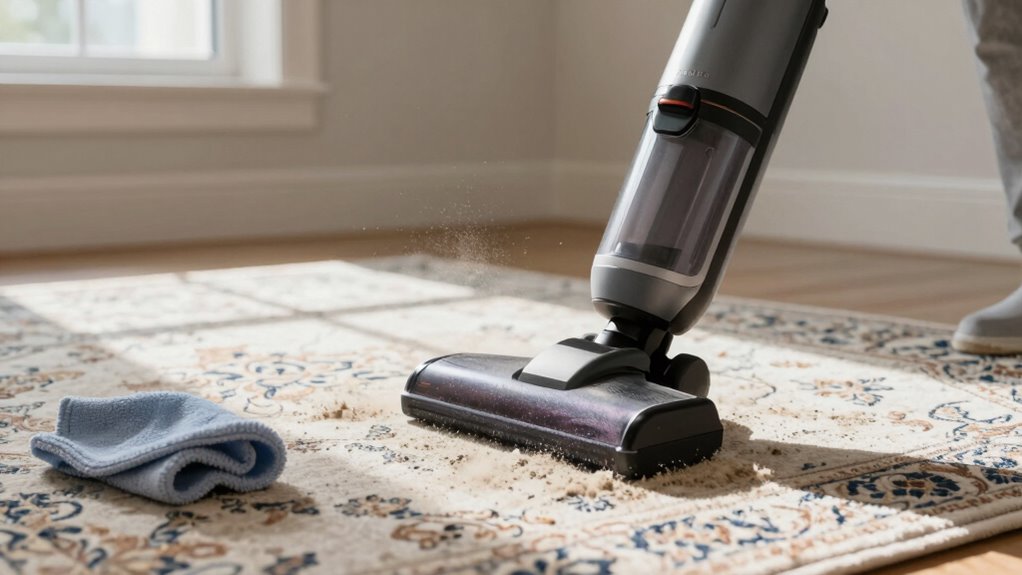 thorough rug vacuuming techniques