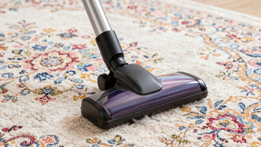 use gentle vacuum settings