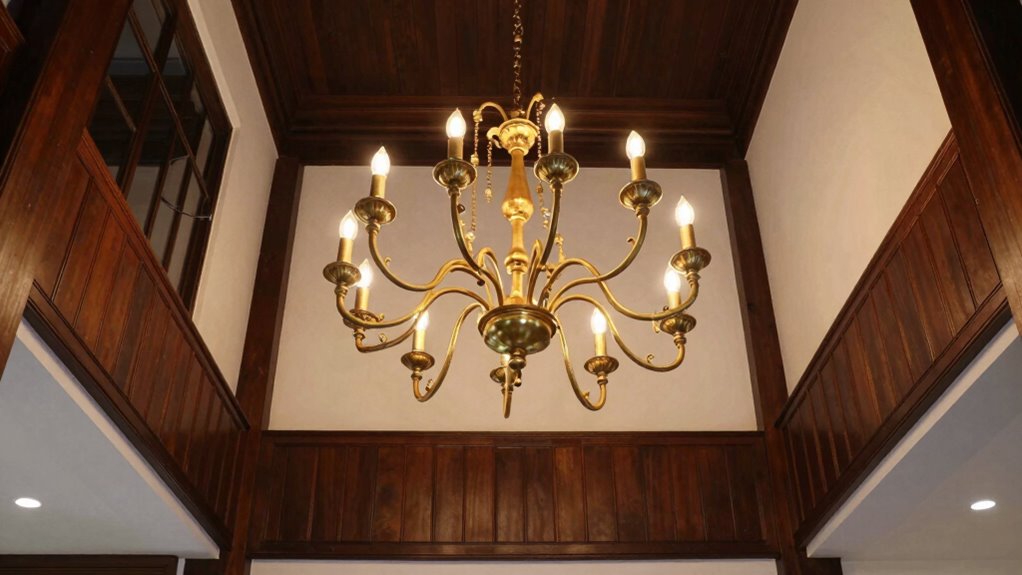 choosing ideal high ceiling chandelier